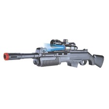 FUCILE PISTOLA GIOCATTOLO A PALLINI CON LUCE TORCIA PUNTATORE MITRA COMMANDO