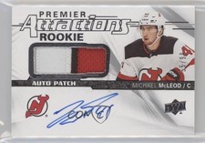 2018-19 Upper Deck Premier Attractions Rookie 55/99 Michael McLeod Auto 1e15