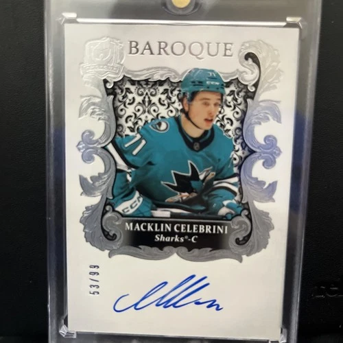 MACKLIN CELEBRINI 2024-25 UPPER DECK THE CUP #BQ-MC ROOKIE BAROQUE RC AUTO 53/99