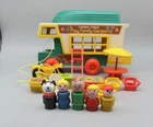 Vintage Fisher Price Little People Camper Play Family Truck #994 Jeep COMPLETE