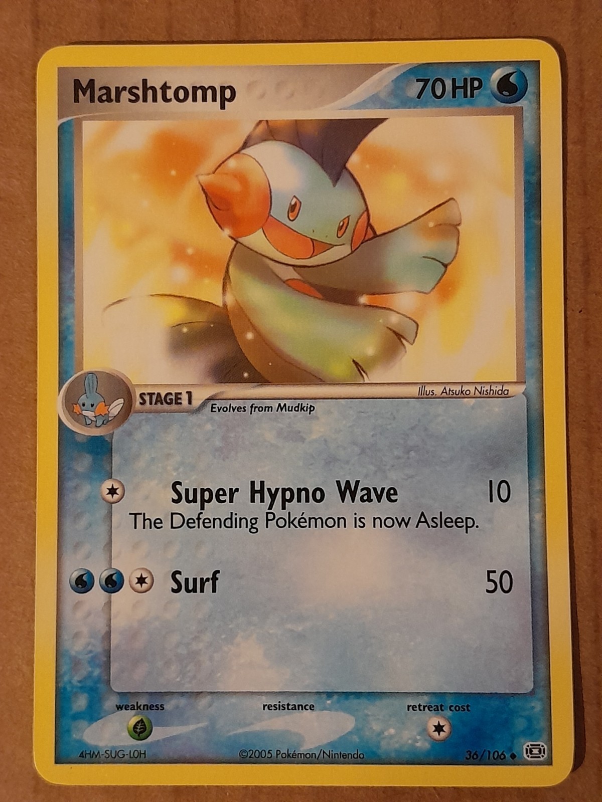 Pokemon Marshtomp 36/106 ex Emerald NM See Pictures