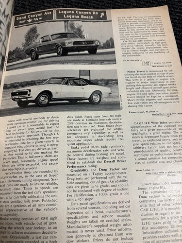 Car Life Magazine November, 1967 Corvettes From 1954 To 1968 Nice Magazine - Picture 9 of 11
