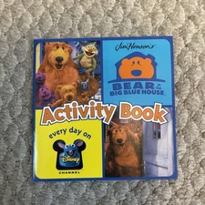 Vintage 1998 Disney Bear In The Big Blue House Promo Activity Book Rare