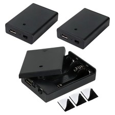 3 AA Battery Holder USB Pack for LED Lights - 3 Pack
