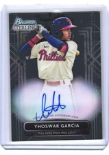 2022 Yhoswar Garcia Bowman Sterling Auto RC #PA-YG (H401) $6 MAX SHIP