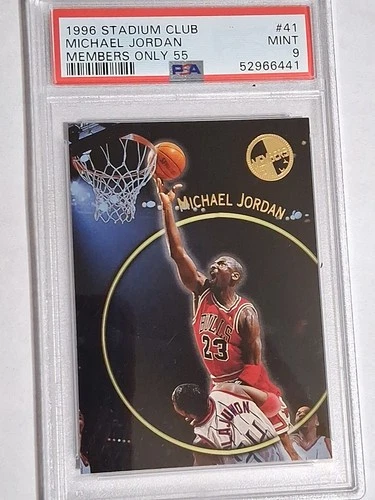 1996-97 Topps Stadium Club Members Only 55 #41 Michael Jordan PSA 9 Graded Card