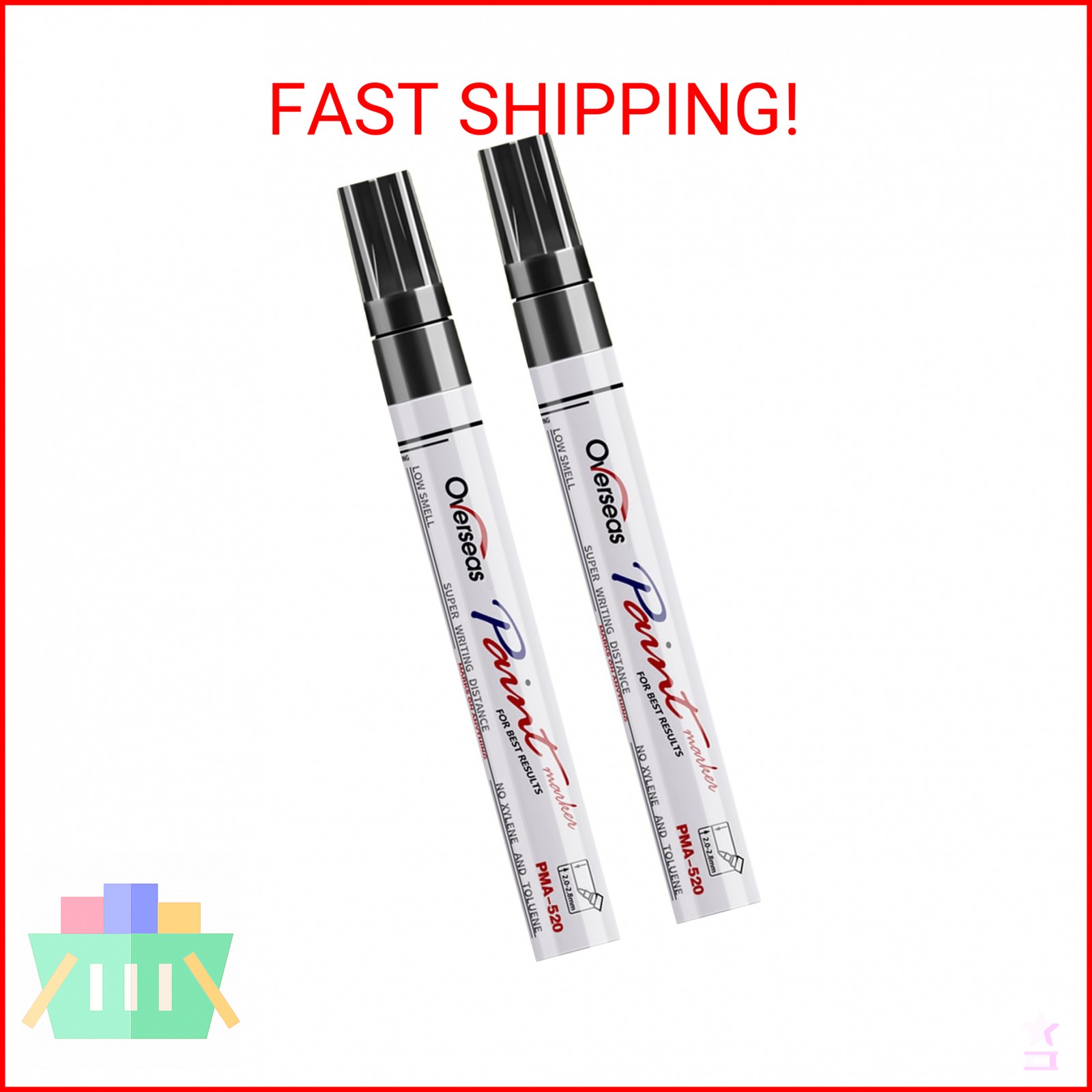 - 2 Pack Single Color Oil Based Pain
