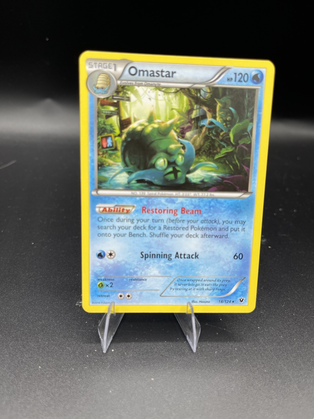 (NM) Omastar 18/124 XY Fates Collide Pokemon TCG Card