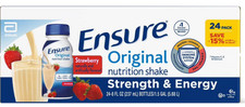 Ensure Original 8 fl oz Nutrition Shake - Strawberry Pack of 24 Bottles 
