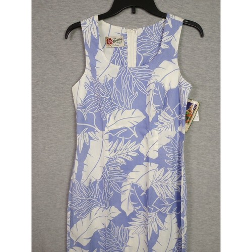 Hilo Hattie Hawaiian Dress 8 Lavender Purple White Floral Sleeveless Aloha - Imagen 2 de 8
