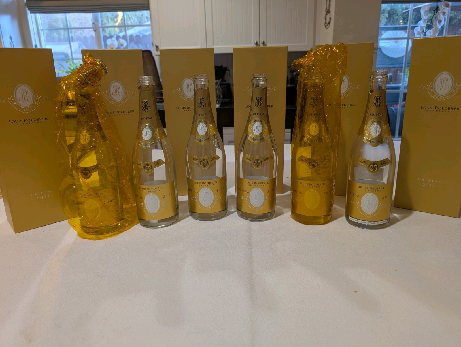 Empty Cristal Bottles With Box And Booklet - Luxury Champagne - Price Reduced