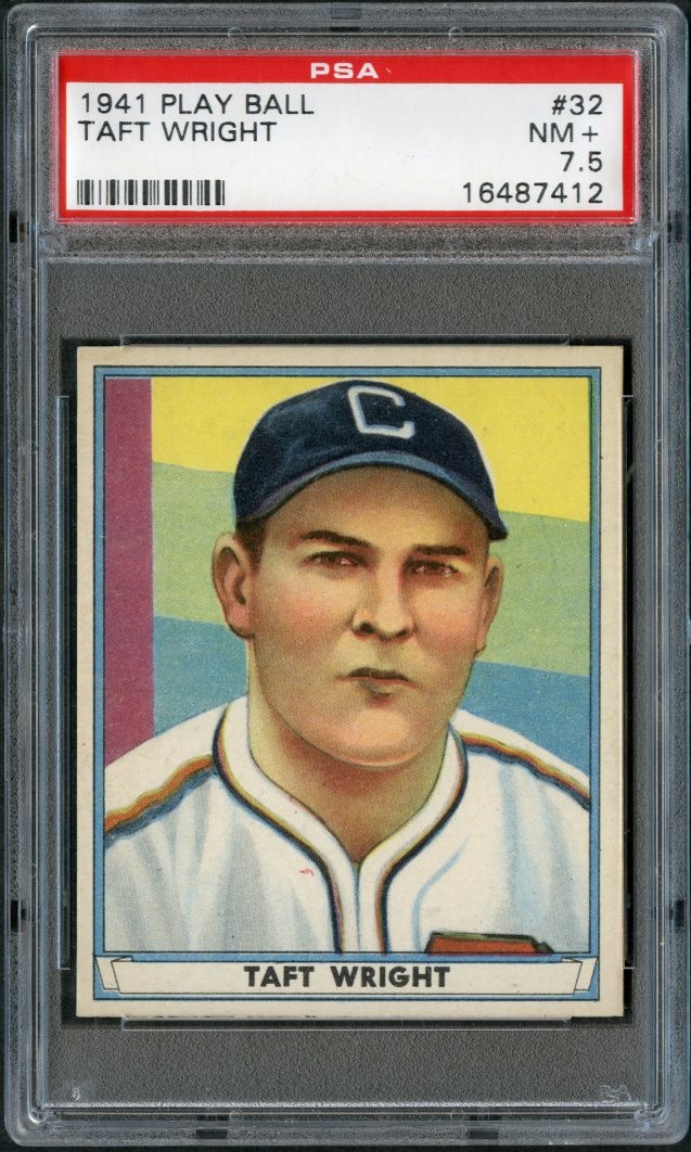 1941 Play Ball #32 Taft Wright PSA 7.5 NM 16487412