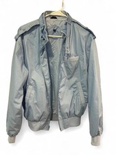 90s 80s VINTAGE Blue Windbreaker Jacket Retro Style Made in Korea Sz Medium