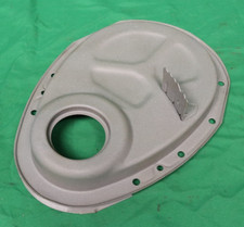 OEM 1960's 1970's GM Chevy SBC 8" Balancer Timing Chain Cover Before / After