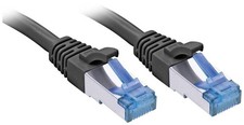 Image of Lindy 47412 1 m Cat6 a S/FTP (S-STP) Black Network Cable – RJ-45 Network Cable (