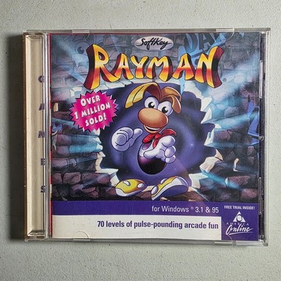 Rayman PC CD-ROM Vintage Game SoftKey Edition Windows 3.1 95 Tested Retro