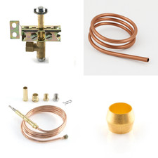 3-Way Natural Gas Pilot Light Kit for Wok Range | Pilot Burner with Coil & Therm