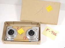 Wollensak Revere Stereo camera lens plate Board -Amaton 35mm f3.5 Lenses OK
