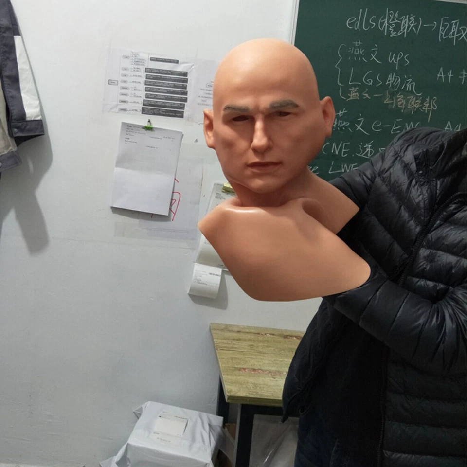 Silikon Maske Vollmaske Gesichtsmaske Kopfmaske Crossdresser Cosplay Masken  - Bild 3 von 4