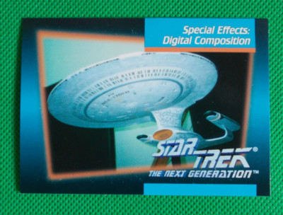 Star Trek The Next Generation Karte, Digital Composition Nr. 89 - 6,5 x 9 cm
