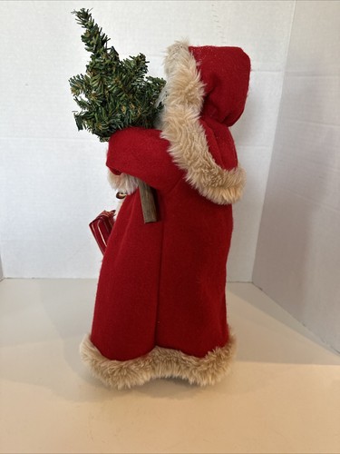 Vintage Old World Santa Claus 15”Tall Christmas Decoration Red Robe Beautiful #5 - Picture 9 of 11