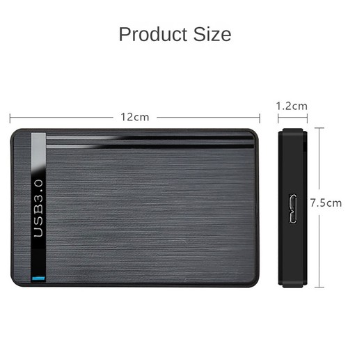 1x Festplattengehäuse USB 3.0 Externes Gehäuse Festplatte 2.5 Zoll SATA SSD HDD - 第 3/23 張圖片