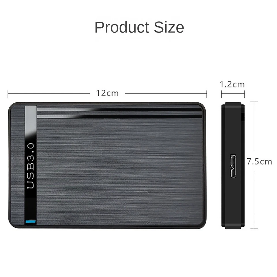 1x Festplattengehäuse USB 3.0 Externes Gehäuse Festplatte 2.5 Zoll SATA SSD HDD - Bild 3 von 4