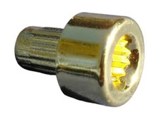 ✅ Zierstopfen 6mm Innen 12 kant 11mm Kopf vergoldet Zierschraube Alufelgen Gold