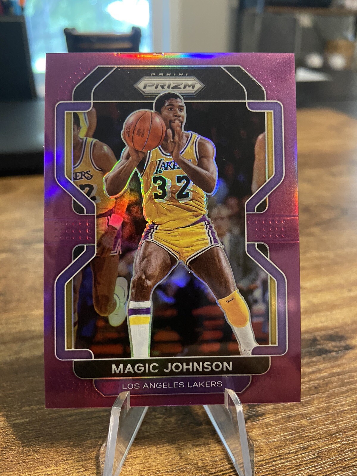 2021-22 Panini Prizm🔥Magic Johnson🔥 Purple color match 53/99