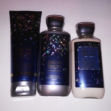 Set of 3 Bath and Body Works Shower Gel Wash Cream Lotion Dream Bright Gift Set