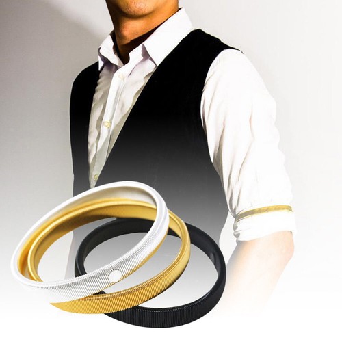 Herren Damen Hemd Ärmel Halter Arm Band Ring Hoop Manschette Halterlose Strümpfe Elastisch Armban * - Bild 8 von 15