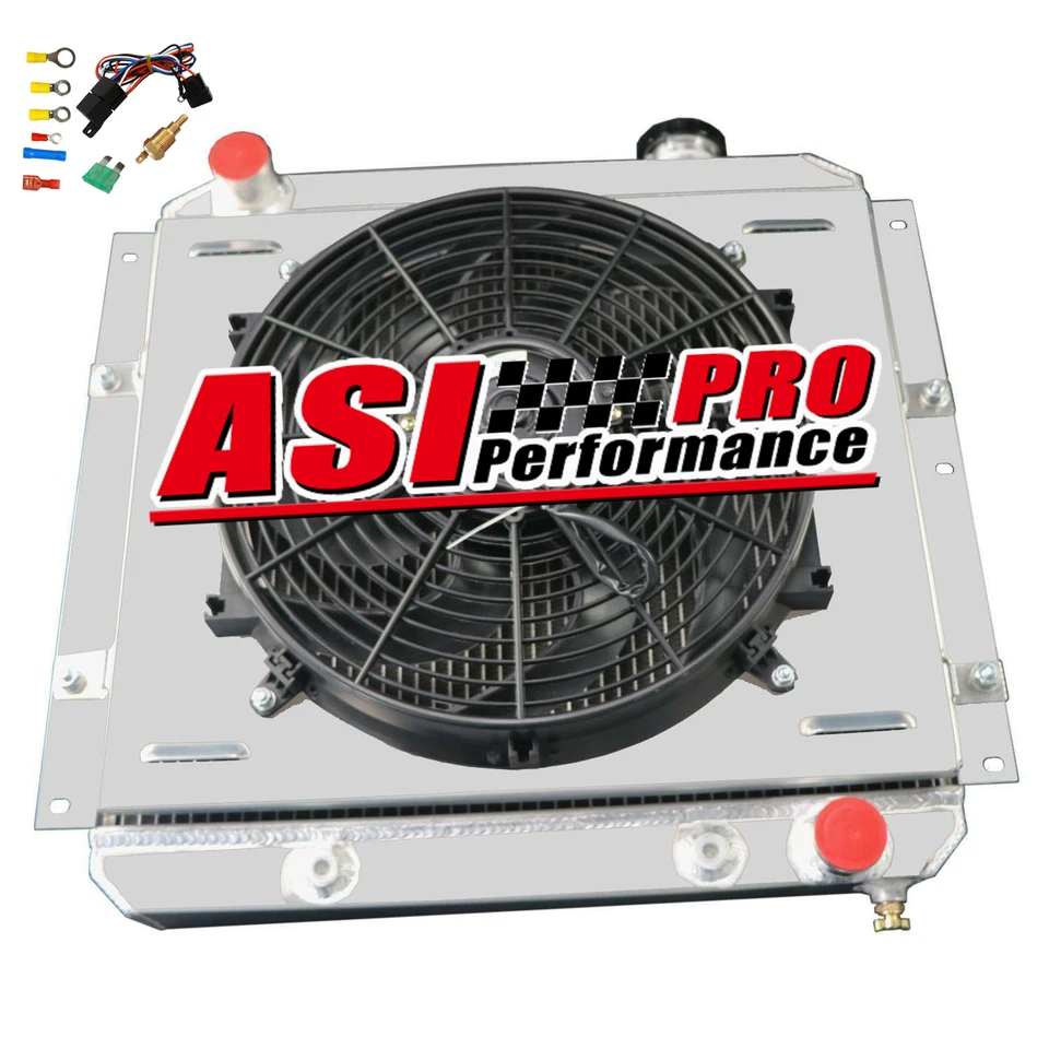 for 58~1984 61 Toyota Land Cruiser FJ40/ FJ45 L6 3 Row Radiator Shroud Fan Relay - Image 2 of 4