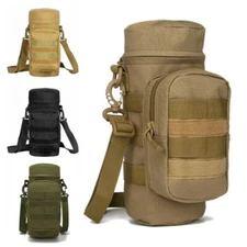 Military Water Bottle Pouch Holder Tactical Hiking Kettle Gear Molle Pack Bags