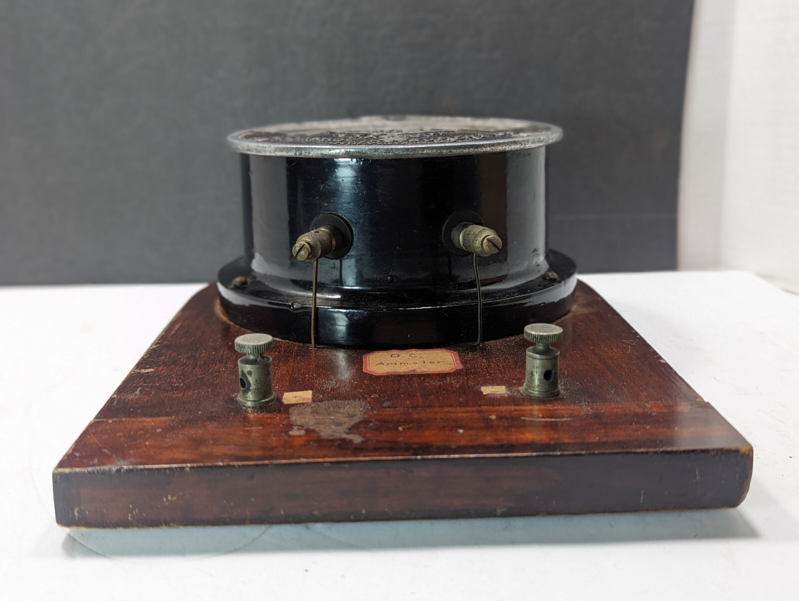 Antique Steampunk Industrial Reliance Instrument Type W Amperes Meter Chicago US