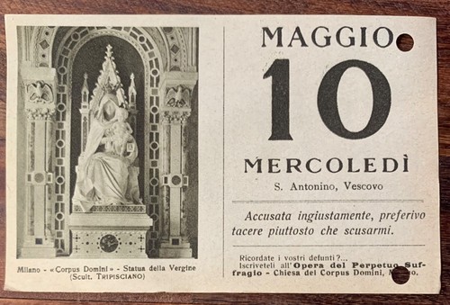 SANT’ANTONINO VESCOVO, SANTINO del GIORNO MERCOLEDÌ 10 MAGGIO 1933