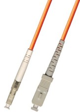 2M Multimode Simplex Fiber Optic Cable 50/125 LC-SC