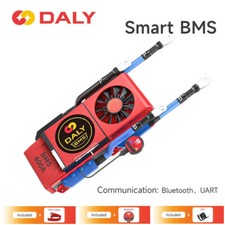 Daly 4S 12V/8S 24V/16S 48V 300A-500A LiFePo4 Smart Fan BMS w/Balance BT Module