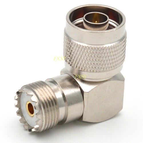 2Pcs PL259 SO239 UHF to N Male Female Right Angle elbow Coax Converter Adapter - Picture 4 of 7