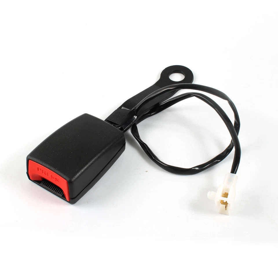 Cinturón de seguridad del conductor delantero hebilla enchufe conector cable advertencia cinturón de trabajo envío a EE. UU. Foto 4 de 4