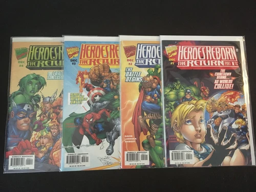 HEROES REBORN: THE RETURN #1, 2, 3, 4 Complete Mini-Series, VF Condition