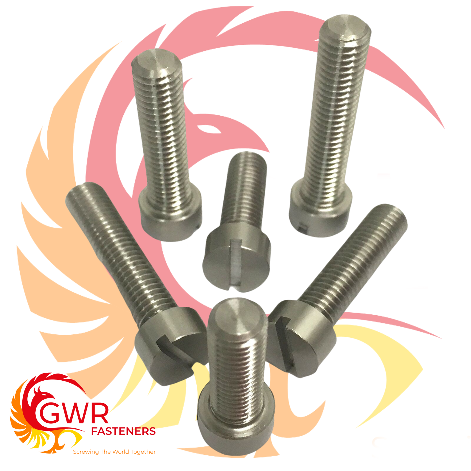 3/16" BSW CHEESE HEAD MACHINE SCREWS 303 STAINLESS STEEL SLOTTED