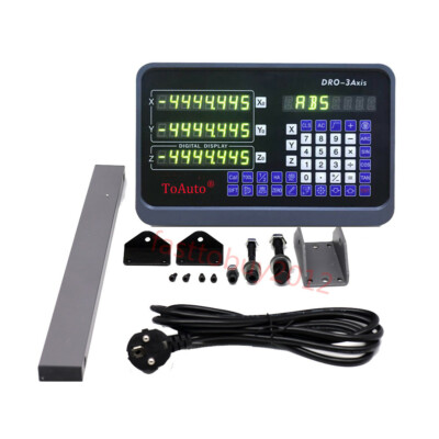 3 Axis Digital Display Kit With Linear Scale Glass Scale 200 M 300 Mm 400 Mm Linear Scale, DRO 3 Axis Digital Readout Linear Scale 8 Inch 12 Inch 16