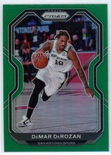 DeMar DeRozan 2020-21 Panini Prizm Green #210 San Antonio Spurs