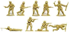 Matchbox WWII German Infantry - 15 54mm unpainted figures mint in sealed bag