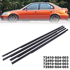 For Honda Civic Sedan 96-00 Outer Door Belt Weatherstrip Window Seal Molding Set For Honda Civic Sedan 96-00 Outer Door Belt Weatherstrip Window Seal Molding Set