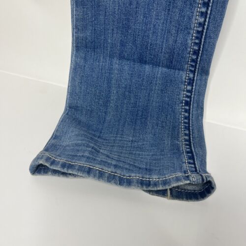 Miss Me Jeans Womens 26 (30x34) Blue Boot Cut Low Rise Distressed JP4369 - Picture 4 of 17