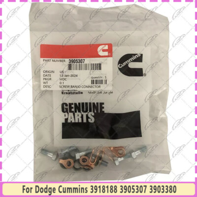 For Dodge Cummins 3918188 3905307 3903380 Fuel Return Line Banjo Bolt Seal Kit