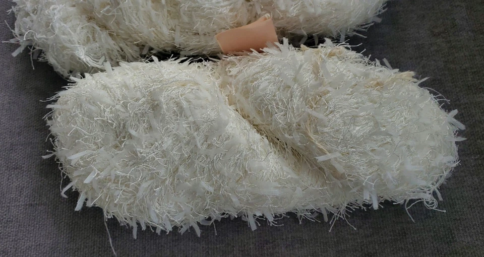 SALE! 1 lb Hand-Dyed Ballerina Eyelash Yarn -Sterling Orchid - Image 4 of 4