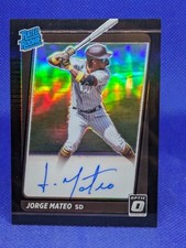2021 Donruss Optic Rated Rookie #RRS-JM Jorge Mateo RC Auto BLACK PRIZM *46/50*