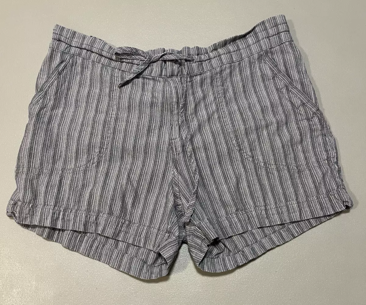 prana breathe casual elastic drawstring waist shorts
